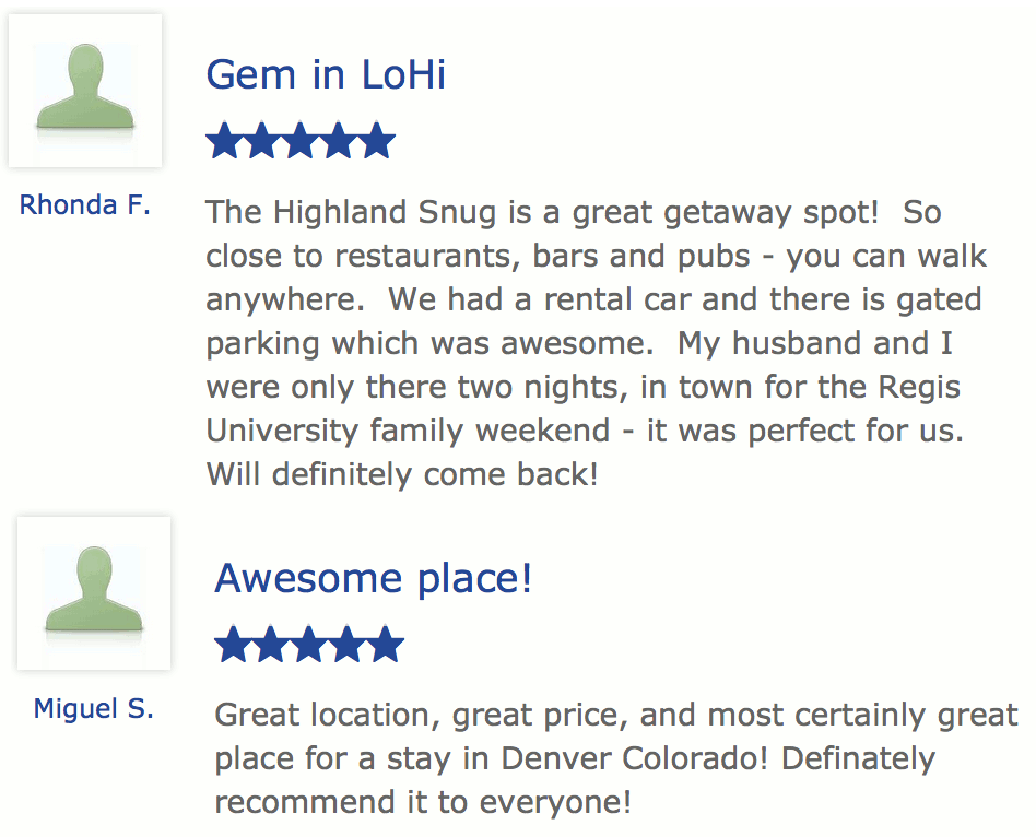 What Guests Are Saying about the Highland Awaysis